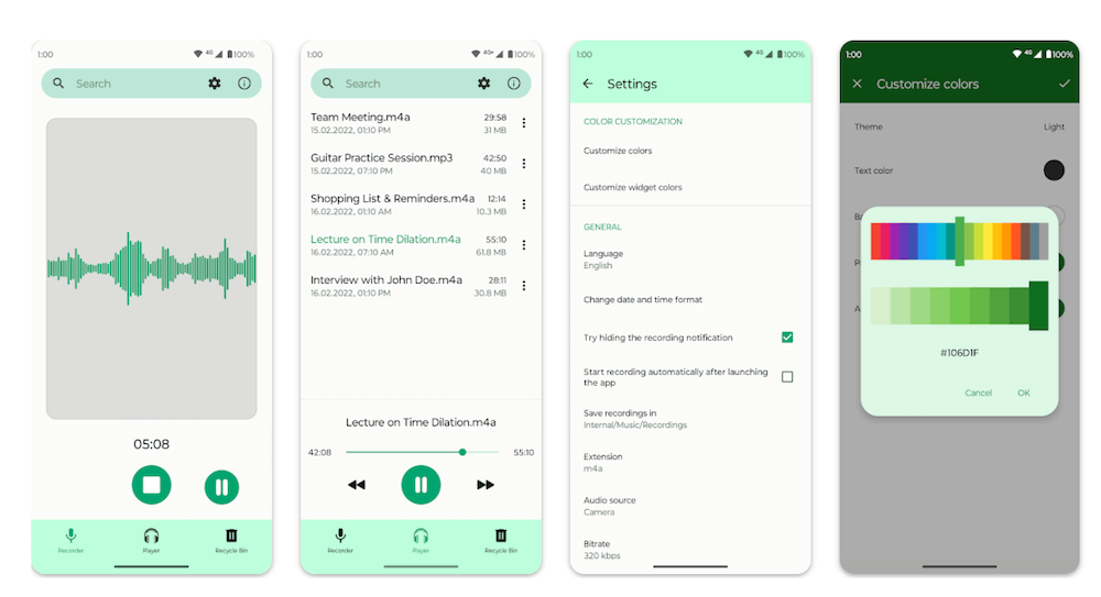 Fossify Voice Recorder - Open-source privacy-first voice recorder for Android via F-Droid
